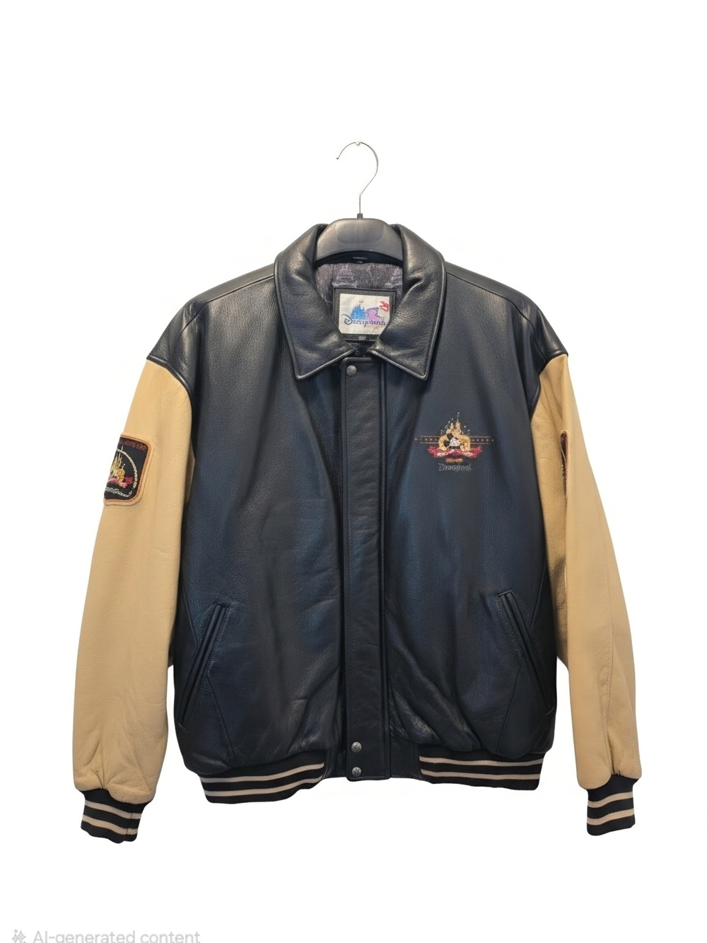 VINTAGE DISNEYLAND RESORT 50TH ANNIVERSARY LEATHER JACKET – SIZE 2XL – NWT